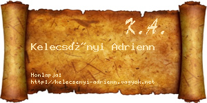 Kelecsényi Adrienn névjegykártya